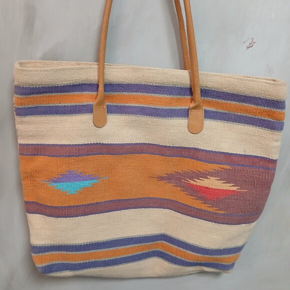 Hand Made Woven Tote - Picture 1 of 10